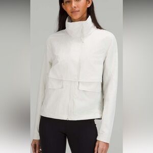 Lululemon bone ivory white effortless jacket size 4